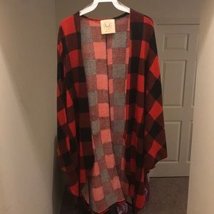 Buffalo plaid cardigan